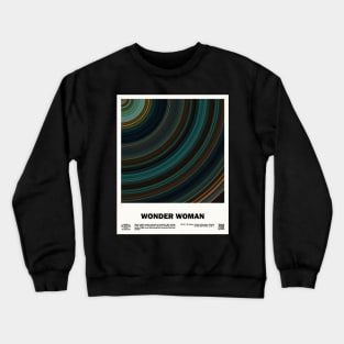 minimal_Wonder_Woman Abstract Circular Art Movie Crewneck Sweatshirt